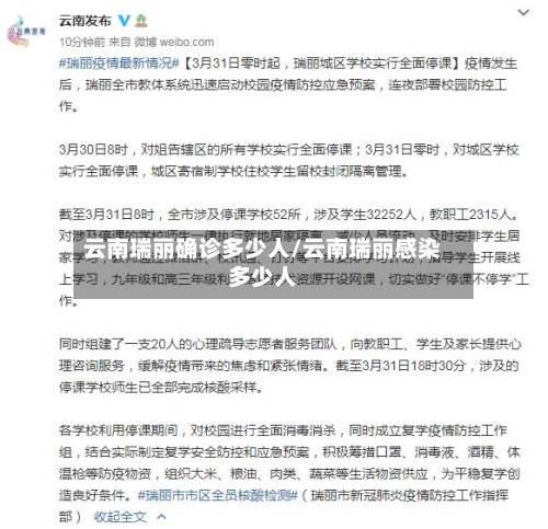 云南瑞丽确诊多少人/云南瑞丽感染多少人-第3张图片