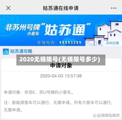 2020无锡限号(无锡限号多少)