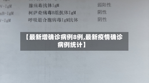 【最新增确诊病例8例,最新疫情确诊病例统计】-第3张图片