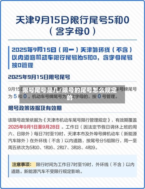 限号尾号是几/限号的尾号怎么规定的