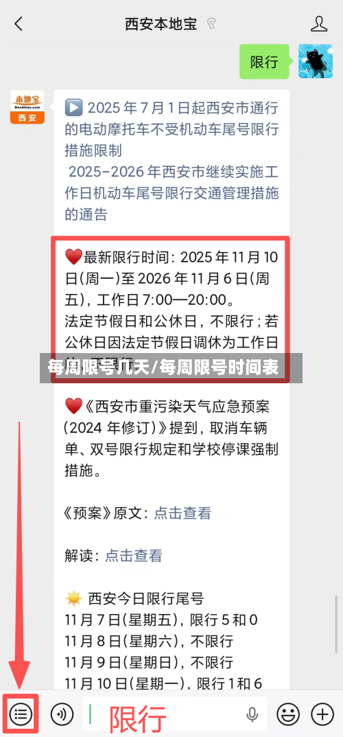 每周限号几天/每周限号时间表