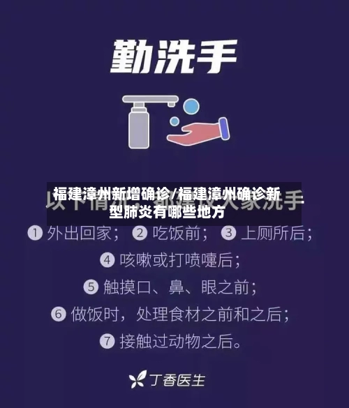 福建漳州新增确诊/福建漳州确诊新型肺炎有哪些地方-第3张图片