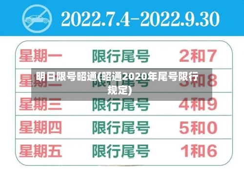 明日限号昭通(昭通2020年尾号限行规定)-第3张图片