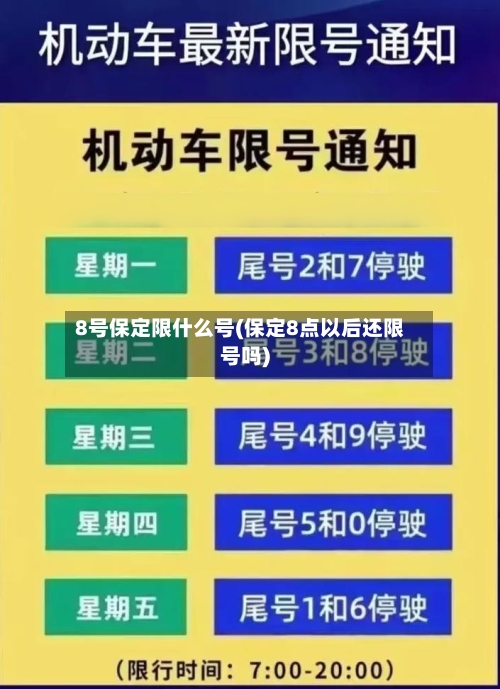 8号保定限什么号(保定8点以后还限号吗)-第1张图片