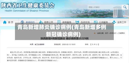 青岛新增肺炎确诊病例(青岛新增多例新冠确诊病例)