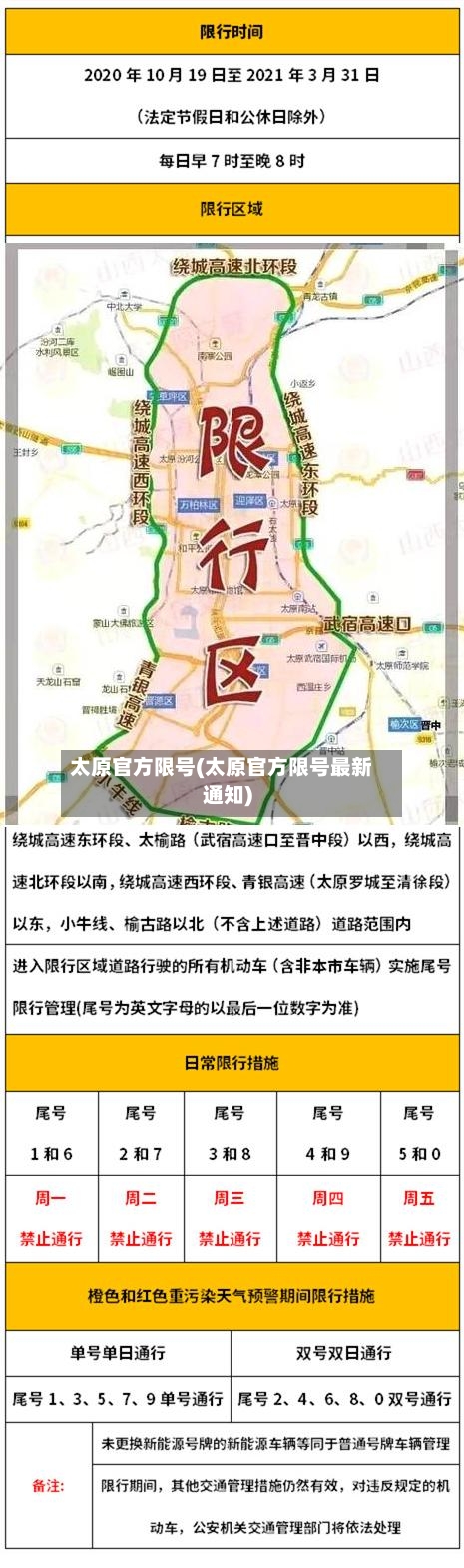 太原官方限号(太原官方限号最新通知)-第1张图片