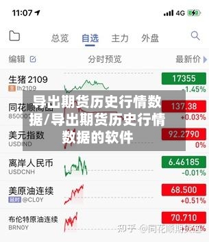 导出期货历史行情数据/导出期货历史行情数据的软件