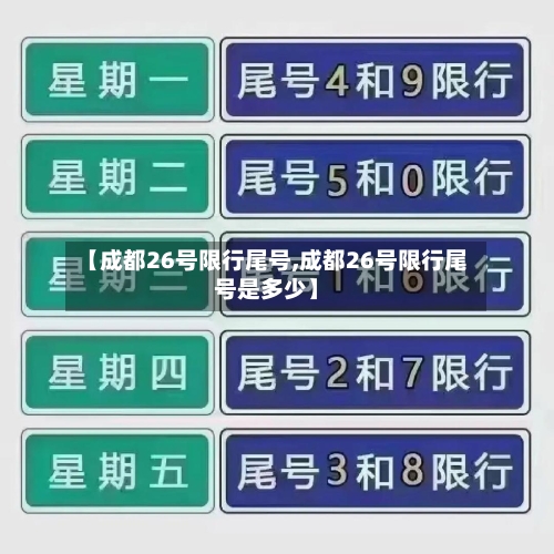【成都26号限行尾号,成都26号限行尾号是多少】-第2张图片
