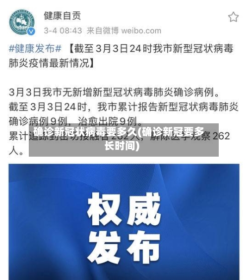 确诊新冠状病毒要多久(确诊新冠要多长时间)