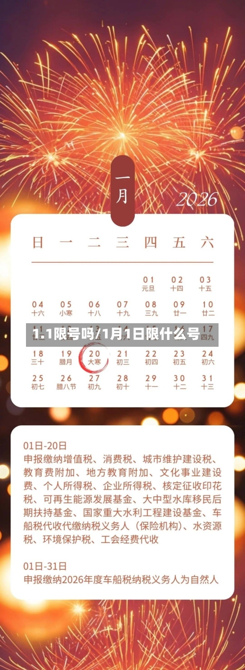 1.1限号吗/1月1日限什么号