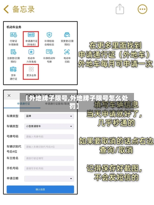【外地牌子限号,外地牌子限号怎么处罚】