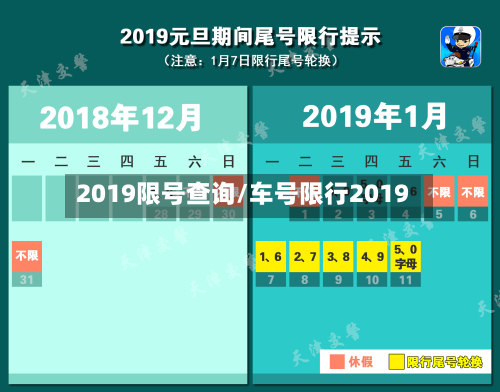 2019限号查询/车号限行2019-第1张图片