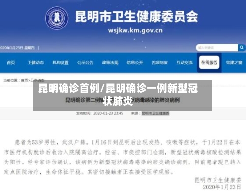 昆明确诊首例/昆明确诊一例新型冠状肺炎-第2张图片