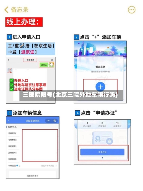 三医院限号(北京三院外地车限行吗)