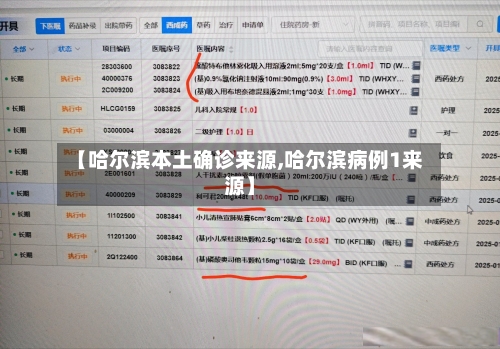 【哈尔滨本土确诊来源,哈尔滨病例1来源】