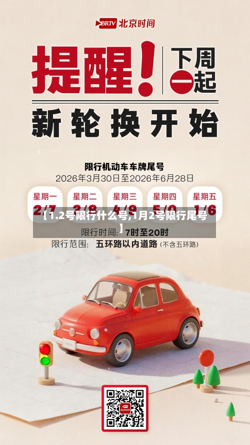 【1.2号限行什么号,1月2号限行尾号】