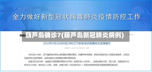 葫芦岛确诊7(葫芦岛新冠肺炎病例)-第2张图片