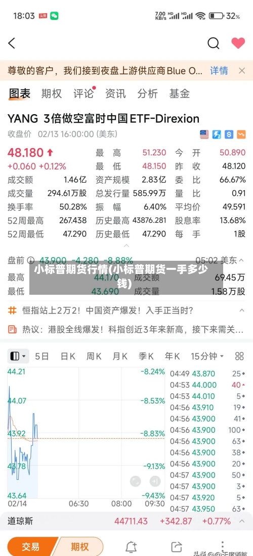 小标普期货行情(小标普期货一手多少钱)
