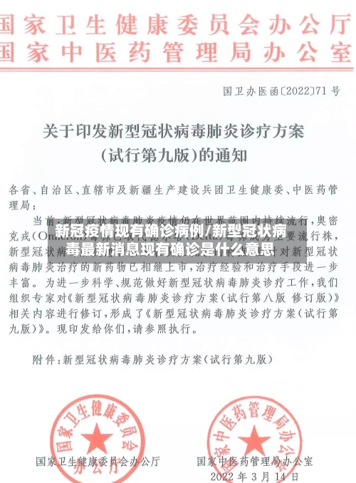 新冠疫情现有确诊病例/新型冠状病毒最新消息现有确诊是什么意思