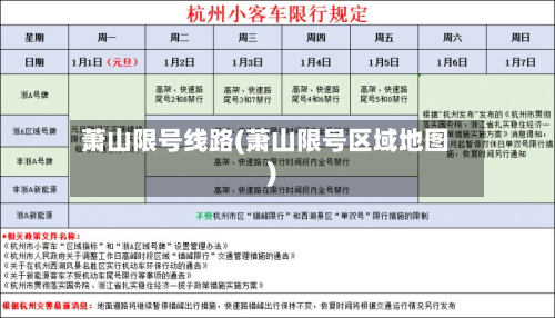 萧山限号线路(萧山限号区域地图)-第2张图片