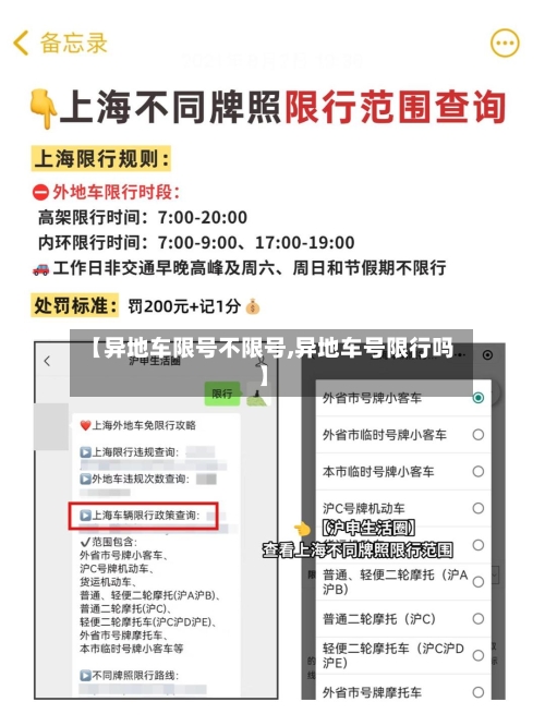 【异地车限号不限号,异地车号限行吗】-第2张图片