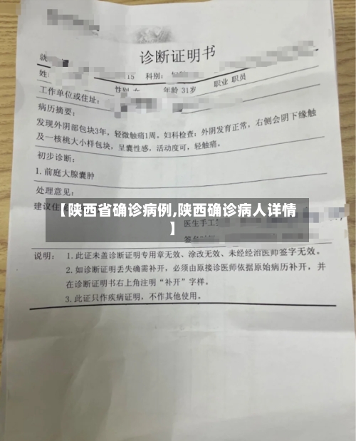 【陕西省确诊病例,陕西确诊病人详情】