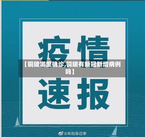 【铜陵哪里确诊,铜陵有新冠新增病例吗】-第2张图片