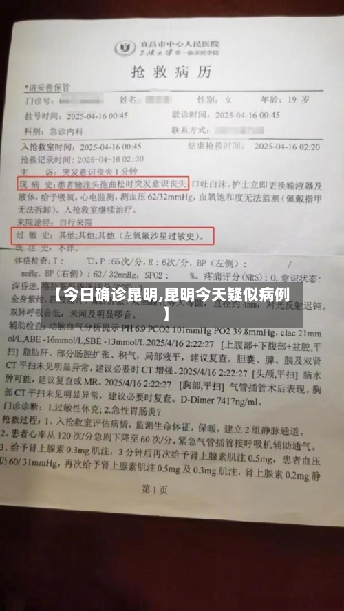 【今日确诊昆明,昆明今天疑似病例】-第3张图片