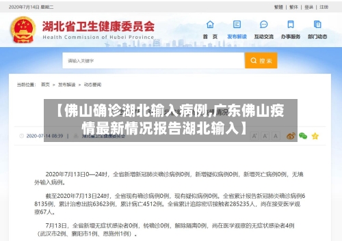 【佛山确诊湖北输入病例,广东佛山疫情最新情况报告湖北输入】-第2张图片