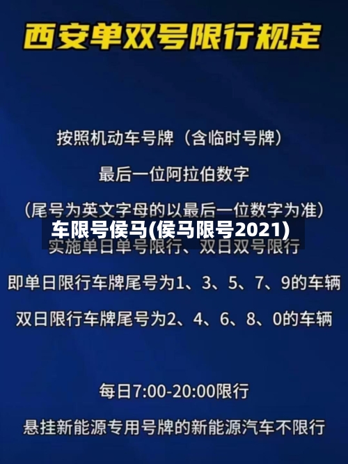 车限号侯马(侯马限号2021)