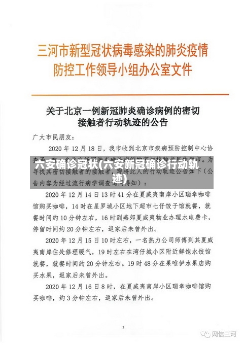 六安确诊冠状(六安新冠确诊行动轨迹)