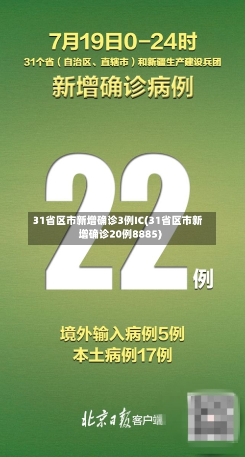 31省区市新增确诊3例IC(31省区市新增确诊20例8885)-第2张图片