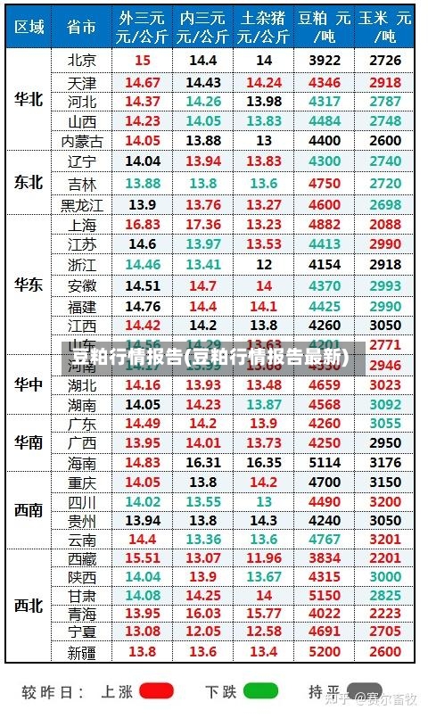 豆粕行情报告(豆粕行情报告最新)-第3张图片