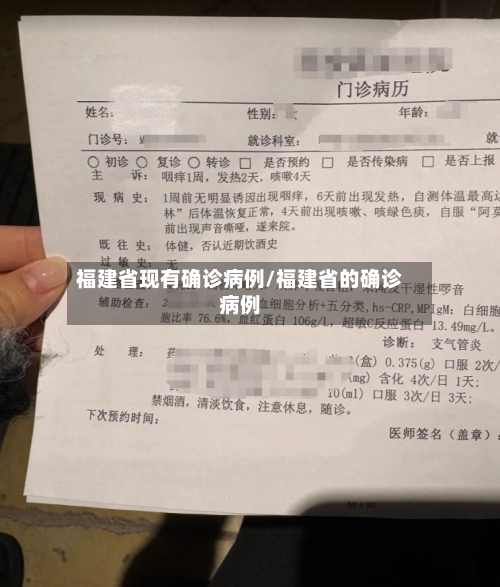 福建省现有确诊病例/福建省的确诊病例
