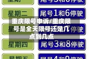 重庆限号申诉/重庆限号是全天限号还是几点到几点-第2张图片