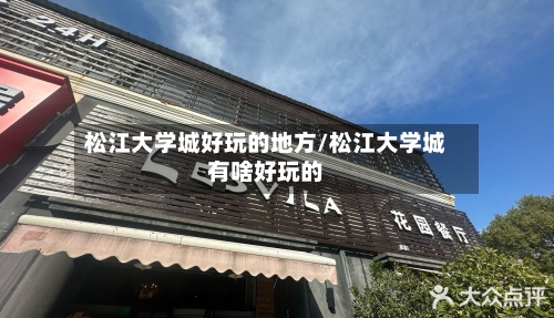松江大学城好玩的地方/松江大学城有啥好玩的-第2张图片