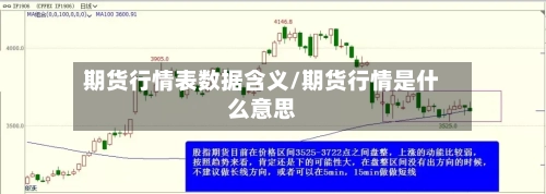 期货行情表数据含义/期货行情是什么意思-第3张图片
