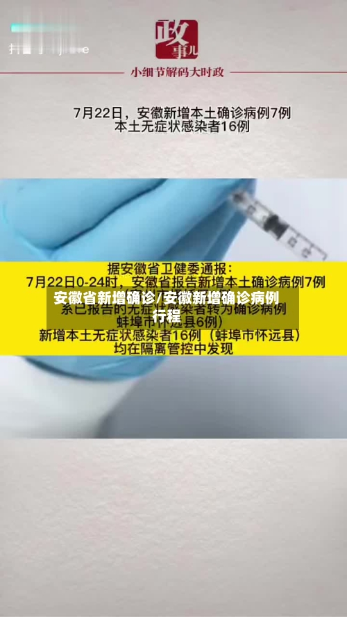 安徽省新增确诊/安徽新增确诊病例行程-第2张图片