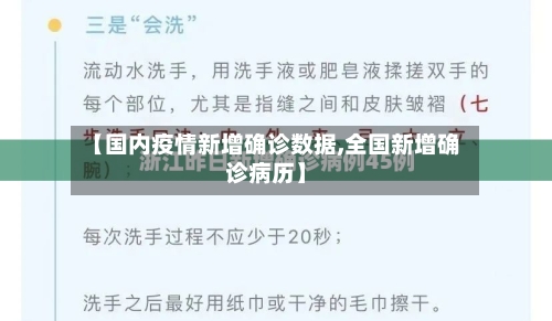 【国内疫情新增确诊数据,全国新增确诊病历】