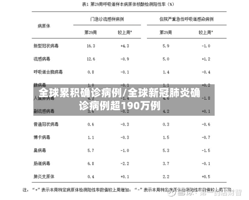 全球累积确诊病例/全球新冠肺炎确诊病例超190万例-第3张图片