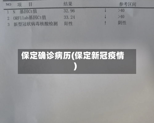 保定确诊病历(保定新冠疫情)-第3张图片