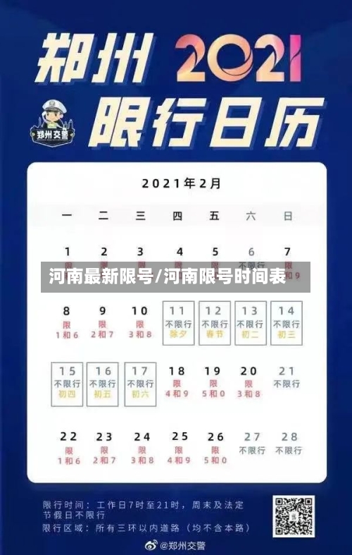 河南最新限号/河南限号时间表-第2张图片