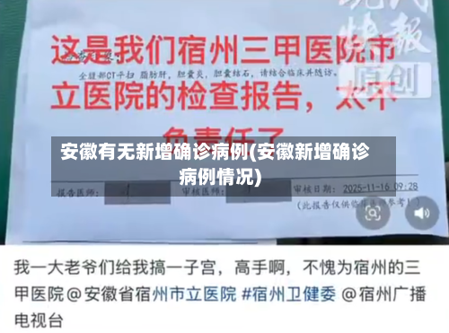 安徽有无新增确诊病例(安徽新增确诊病例情况)-第2张图片