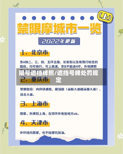 限号遮挡牌照/遮挡号牌处罚规定-第2张图片