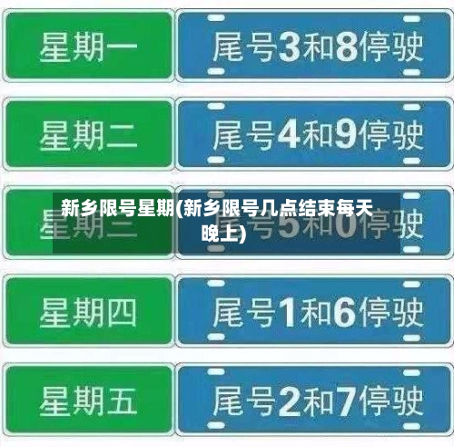 新乡限号星期(新乡限号几点结束每天晚上)-第3张图片