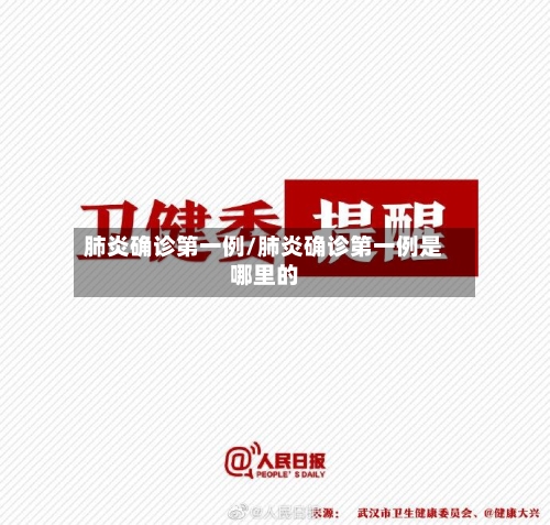 肺炎确诊第一例/肺炎确诊第一例是哪里的-第3张图片