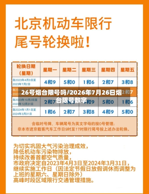 26号烟台限号吗/2026年7月26日烟台限号数字-第3张图片