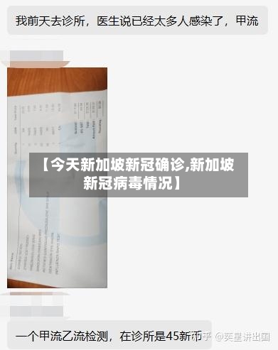 【今天新加坡新冠确诊,新加坡新冠病毒情况】-第2张图片
