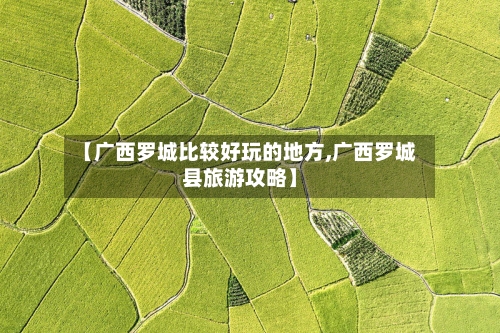 【广西罗城比较好玩的地方,广西罗城县旅游攻略】