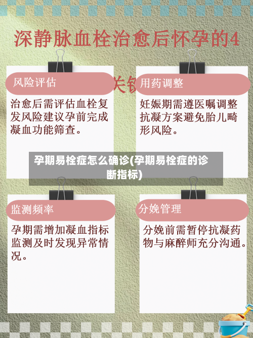 孕期易栓症怎么确诊(孕期易栓症的诊断指标)